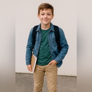 Levi’s 511 Slim Boys 8 Regular Khaki Stretch Jeans W24 L25 Tan Beige Casual